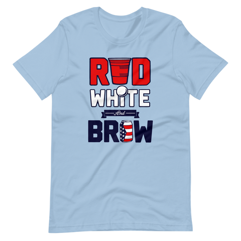 Red, White & Brew Short Sleeve (Design On Front)