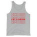 Let's Drink Unisex Tank Top