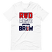 Red, White & Brew Short Sleeve (Design On Front)