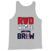 Red, White & Brew Tank Top (Design On Back)