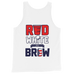 Red, White & Brew Tank Top (Design On Back)